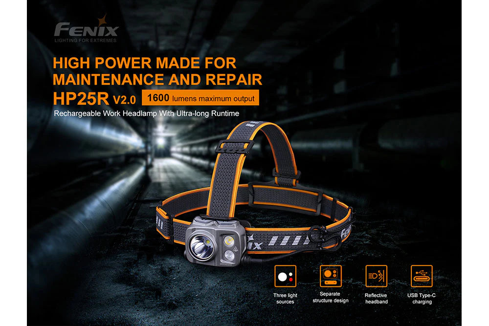 New Fenix HP25R V2 Headlamp!
