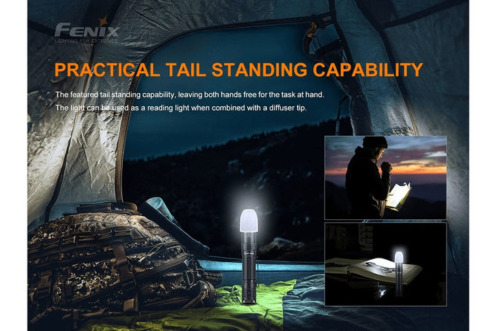 Fenix PD32 V2 can tail stand to become a lantern