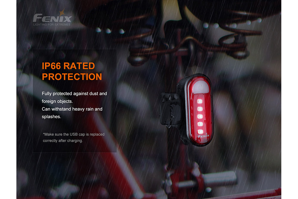 Fenix BC05R V2 Bike Tail light used in the rain