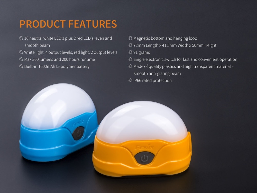 Fenix CL20R Lantern product features