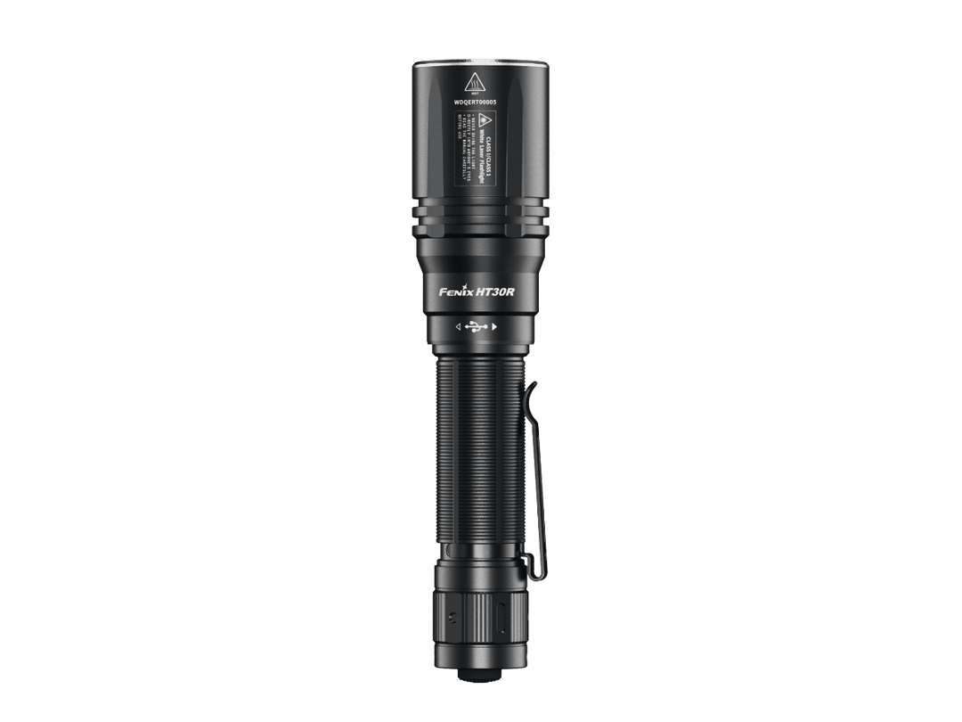 Fenix HT30R Flashlight as viewed from the top