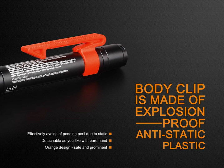 Fenix WF05E Flashlight plastic body clip
