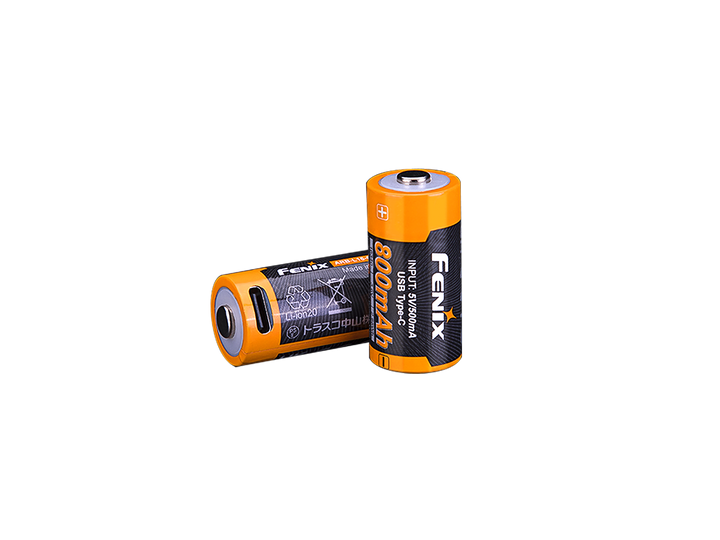 Fenix ARB-L16-800UP USB-C Rechargeable 16340 Battery