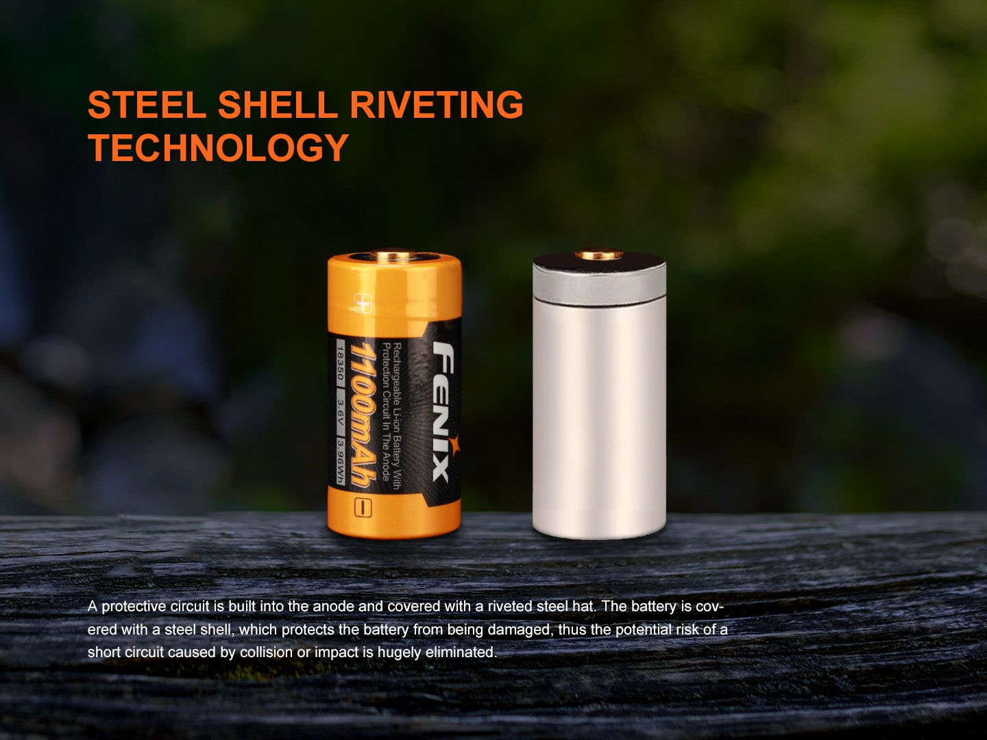 Fenix ARB-L18-1100 Rechargeable 18350 Battery – Fenix Store