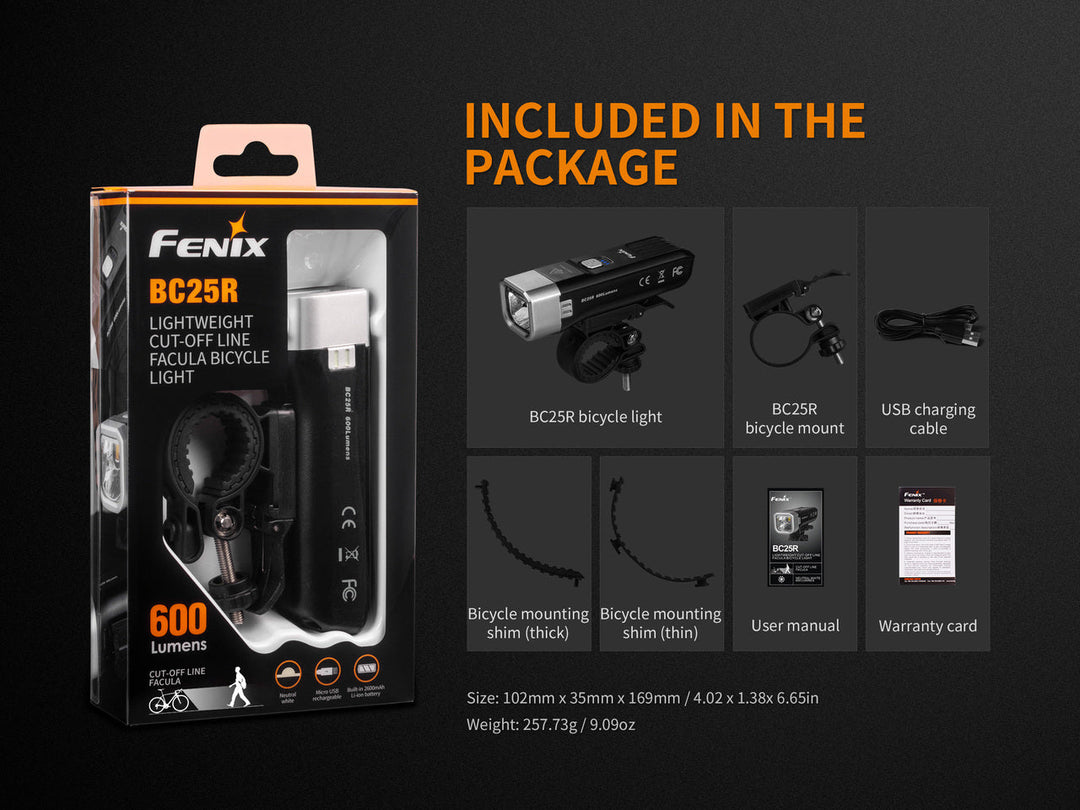 Fenix BC25R LED Bike Light -- OPEN BOX