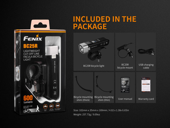 Fenix BC25R LED Bike Light -- OPEN BOX