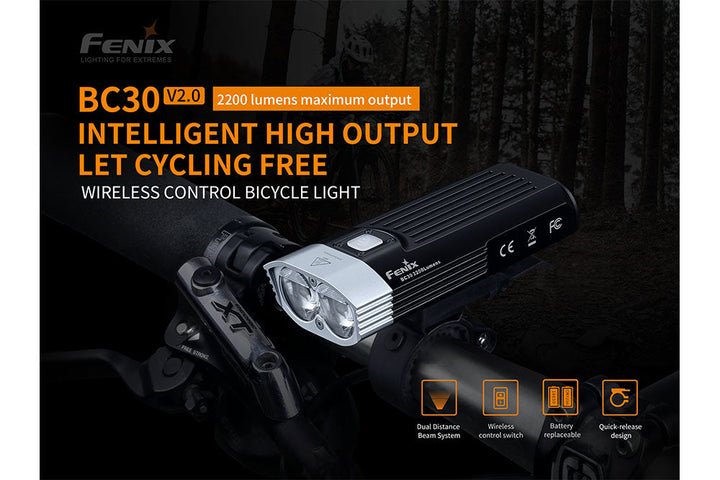 Fenix BC30 V2.0 LED Bike Light -- OPEN BOX