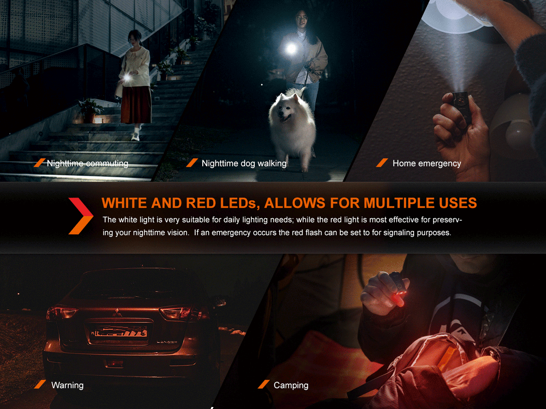 Fenix E03R V2 Keychain Flashlight -- OPEN BOX