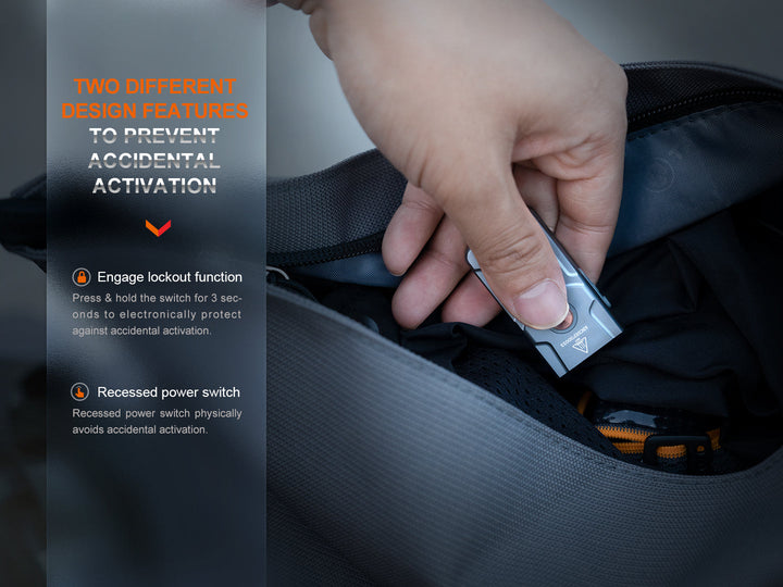 Fenix E03R V2 Keychain Flashlight -- OPEN BOX