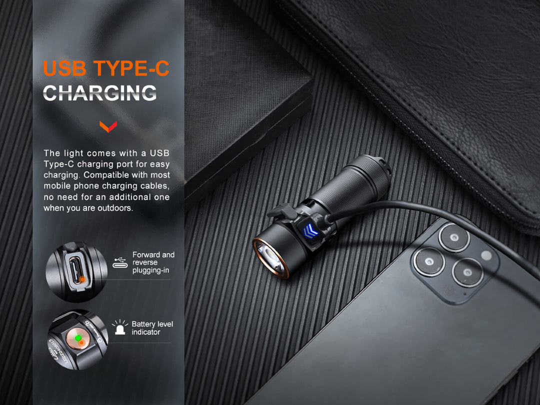 Fenix E18R V2 Rechargeable LED Flashlight -- OPEN BOX