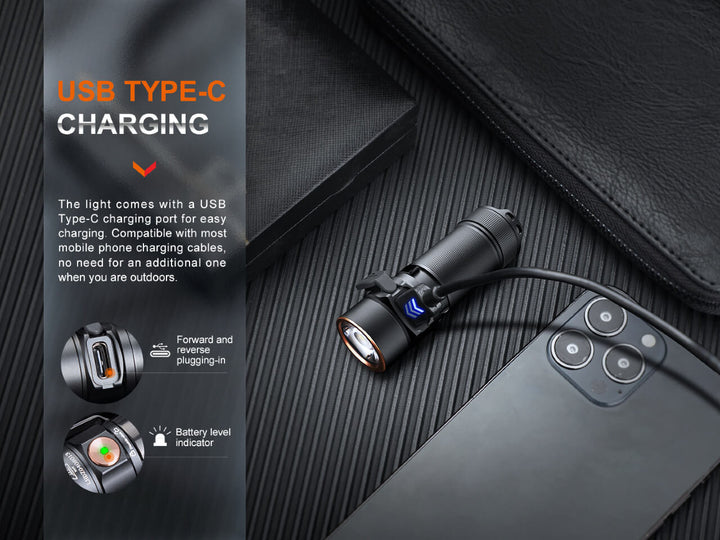 Fenix E18R V2 Rechargeable LED Flashlight -- OPEN BOX