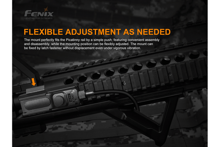 Fenix AER-03 V2 + ALG-05 Tactical Kit on weapon rail