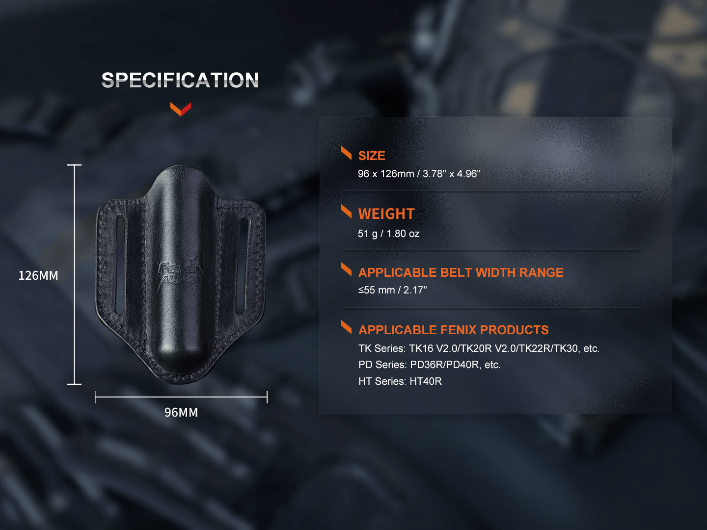 Fenix ALP-20 Open-Top Leather Flashlight Duty Holster – Fenix Store