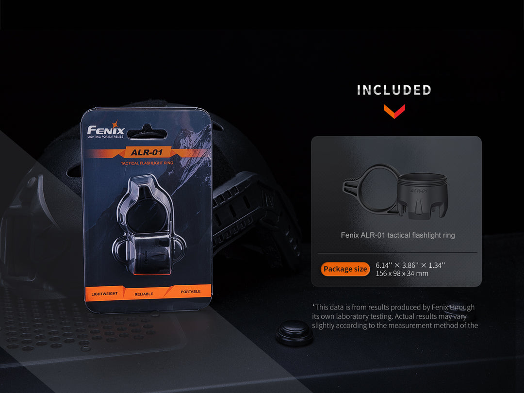 Fenix ALR-01 Tactical Flashlight Ring in packaging