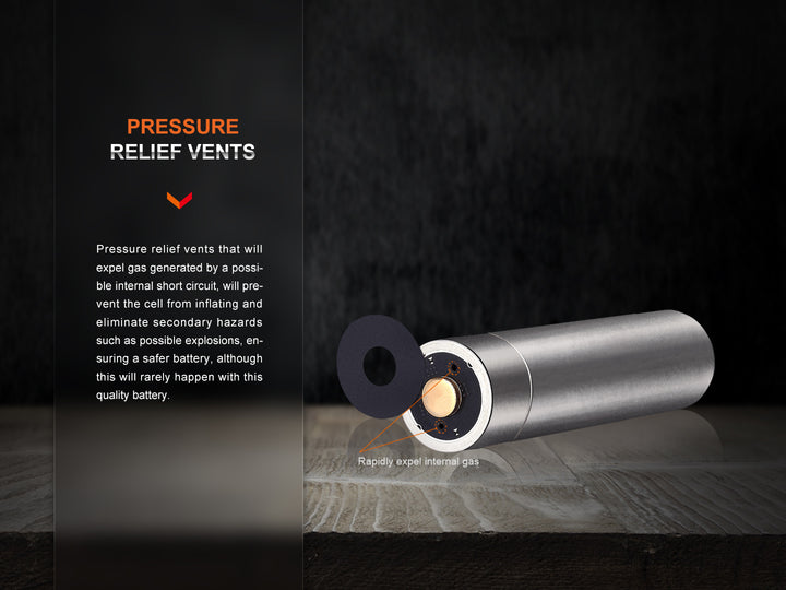 Text explaining the pressure relief features of the Fenix ARB-L14-1050 