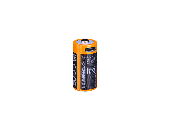 USB port of the Fenix ARB-L16-800UP rechargeable 16340 battery 