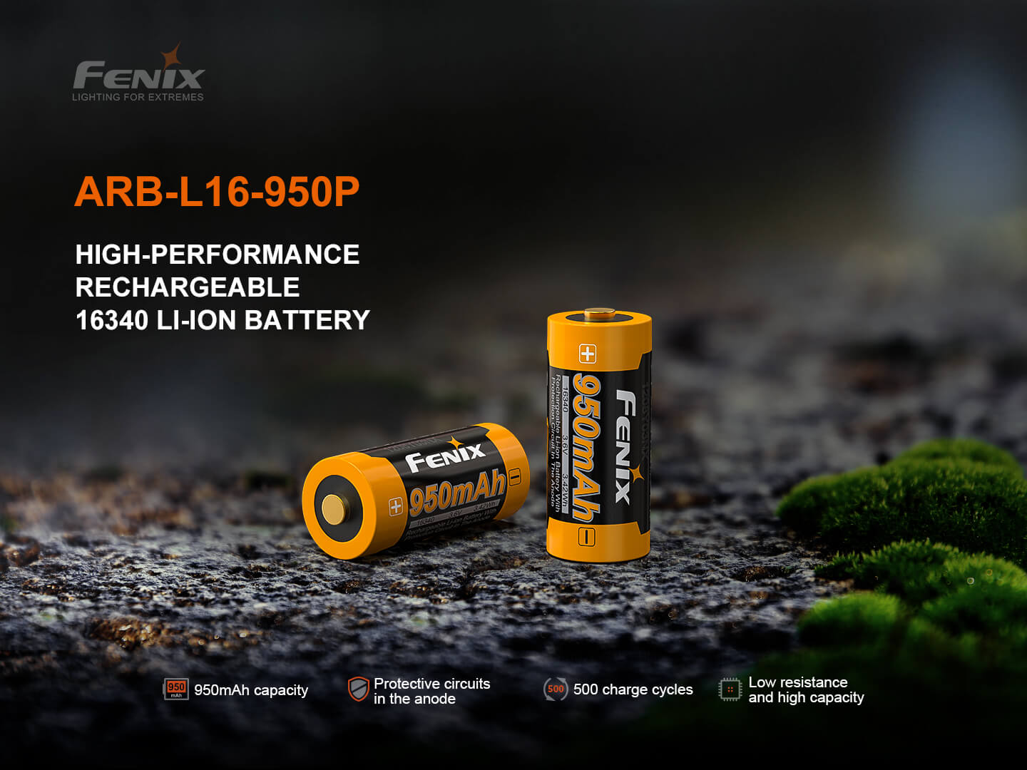 Fenix ARB-L16-950P High Performance Li-Ion Battery – Fenix Store