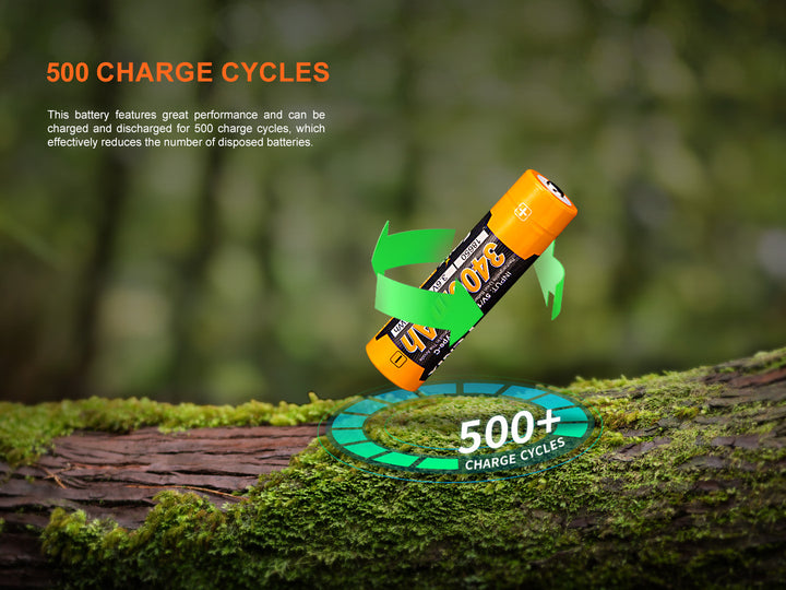 Fenix ARB-L18-3400U V3 USB-C Rechargeable 18650 Battery