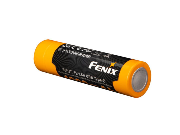 Negative contact of the Fenix ARB-L18-4000U high-capacity rechargeable 18650 battery 