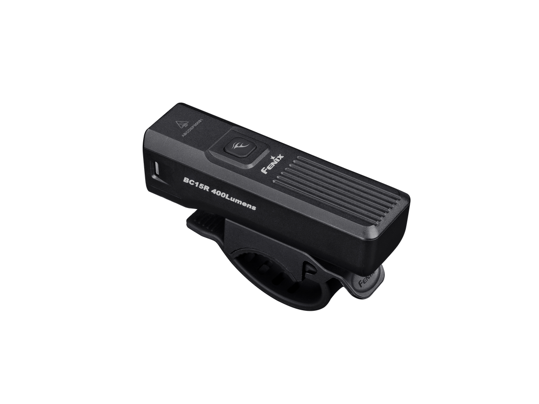 Fenix BC15R Bike Light as viewed from the upper left side
