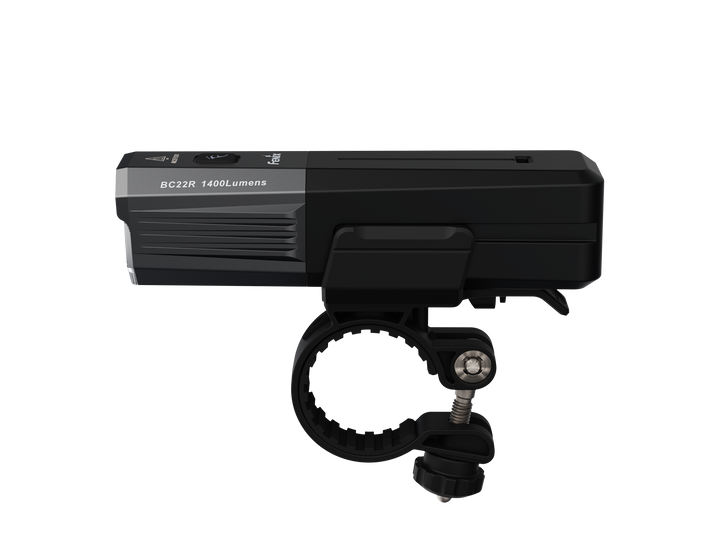 Fenix BC22R Bike Light as viewed from the left side
