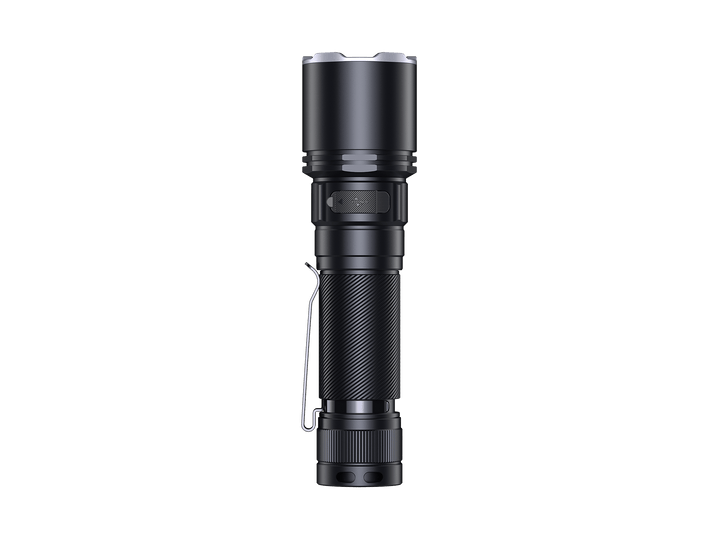 Black Fenix C7 Pro Quick-Charging Work Flashlight on a black background