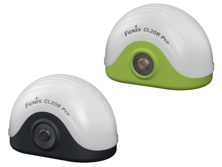 Fenix CL20R Pro camping lantern in black and green colors