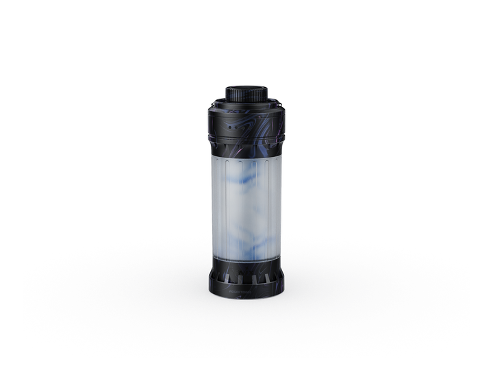 Fenix CL22R camping lantern in black as viewed from the front