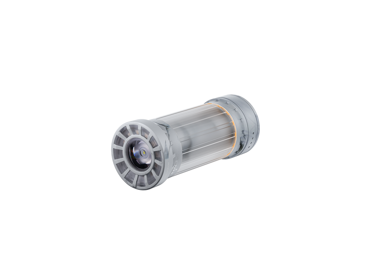 Fenix CL22R camping lantern in white as viewed from the bottom