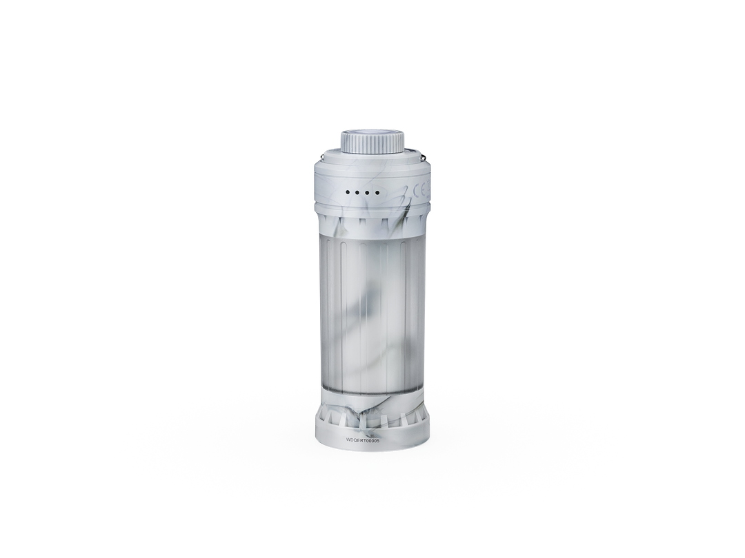Fenix CL22R camping lantern in white as viewed from the front