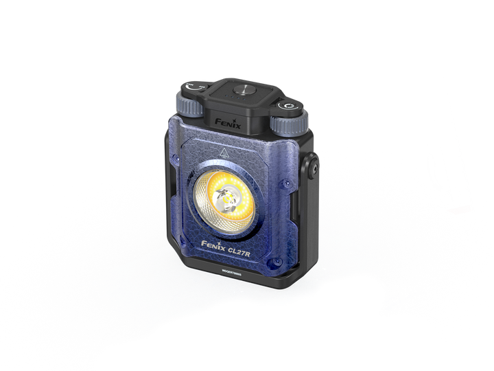 Fenix CL27R multifunctional outdoor lantern as viewed from a top left angle