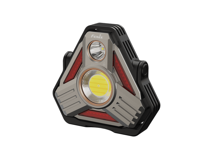 Fenix CP50R Road Hazard Camping Lantern with multiple lights on a black background