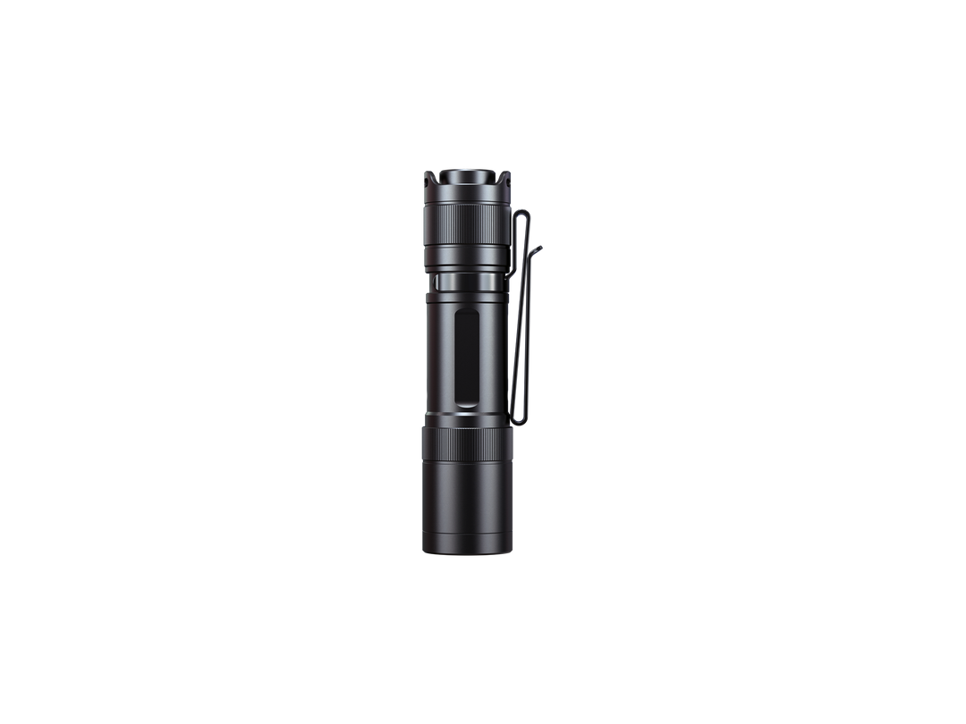 Fenix E12 V3 EDC flashlight as viewed from the side