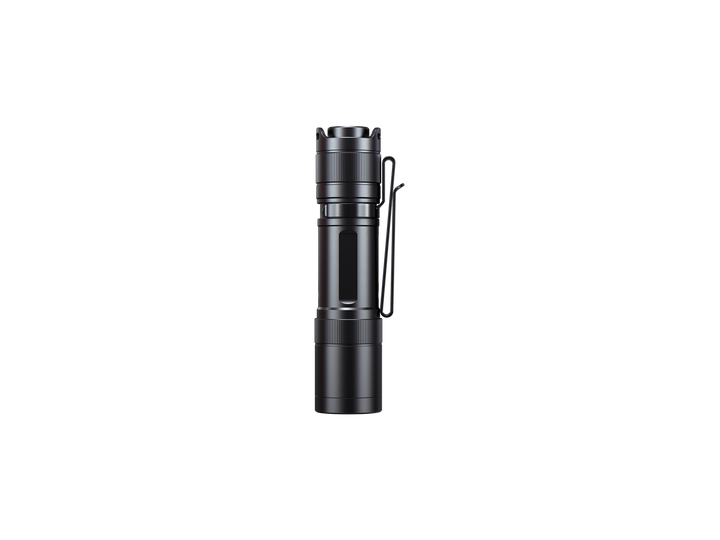 Fenix E12 V3 EDC flashlight as viewed from the side