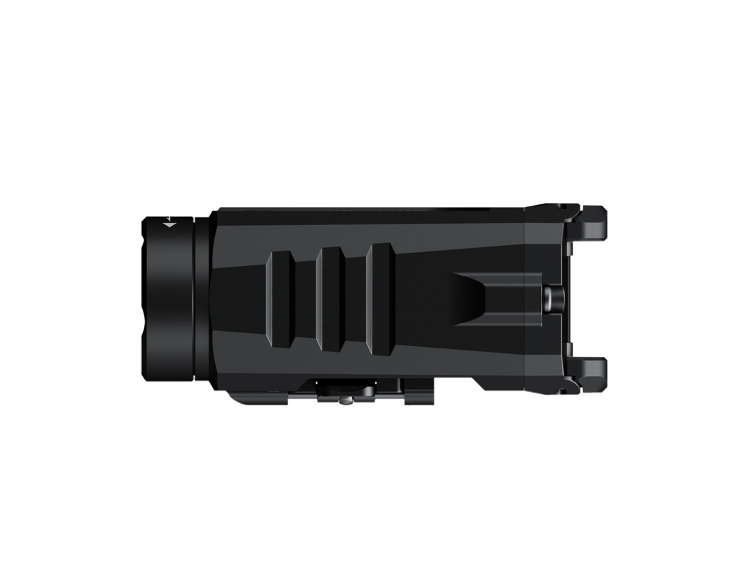 Fenix GL07 flashlight as viewed from the bottom
