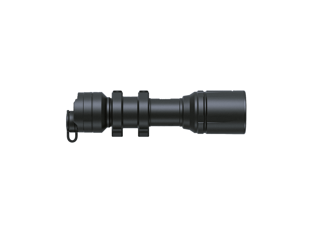 Black Fenix GL30R Mounted Tactical Flashlight on a white background