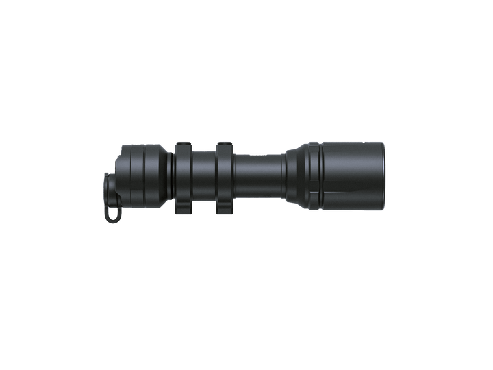 Black Fenix GL30R Mounted Tactical Flashlight on a white background