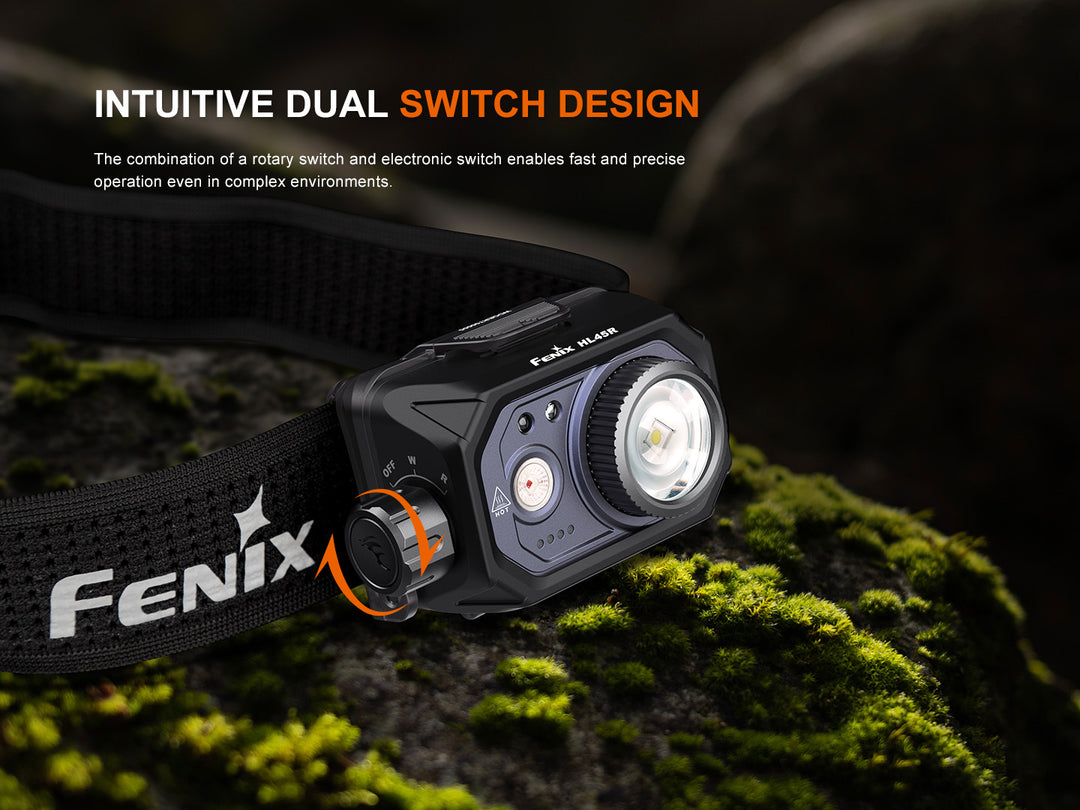 Rotary switch of the Fenix HL45R headlamp 