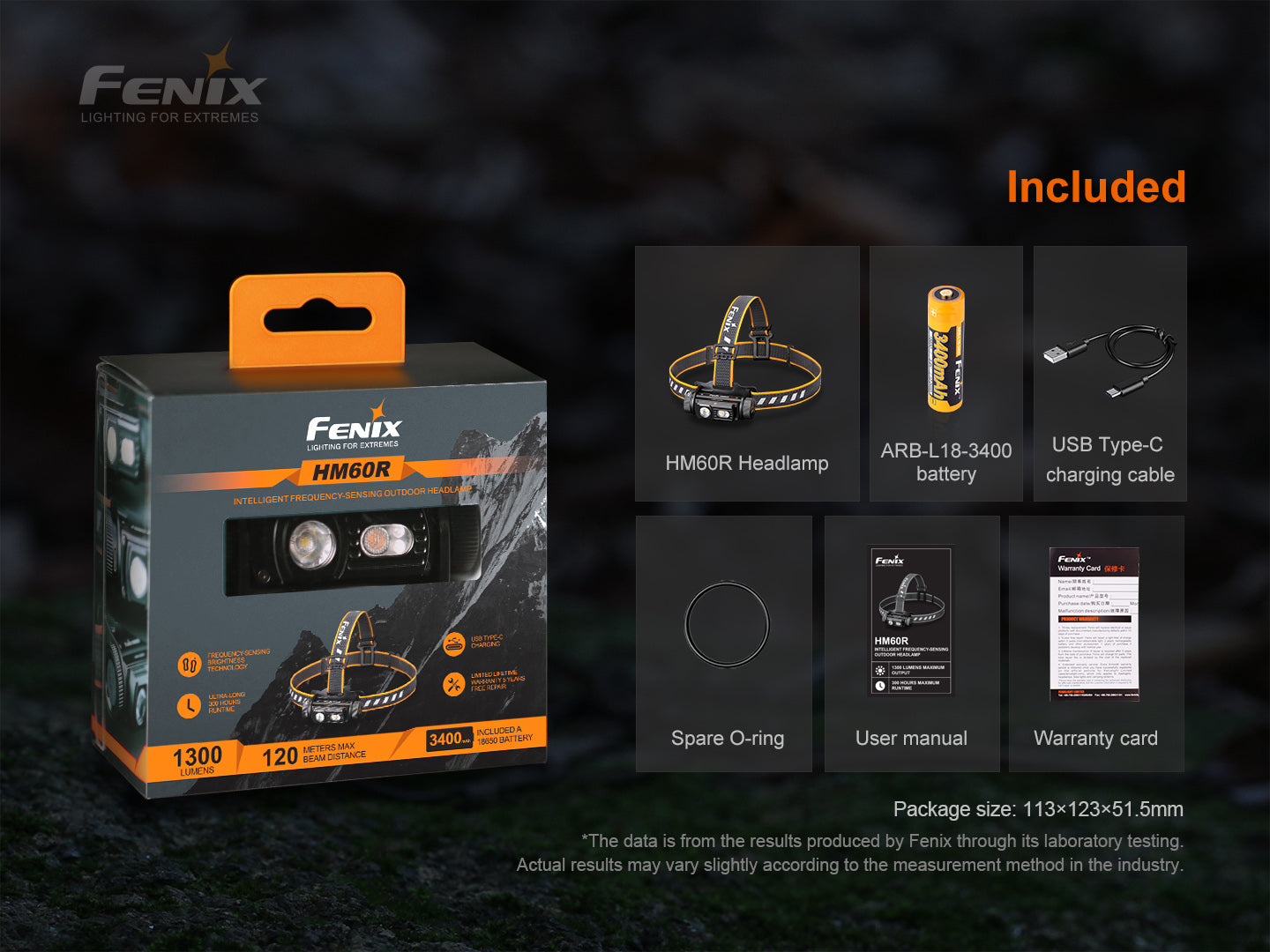 Fenix HM60R Outdoor LED Headlamp - 1200 Lumens – Fenix Store