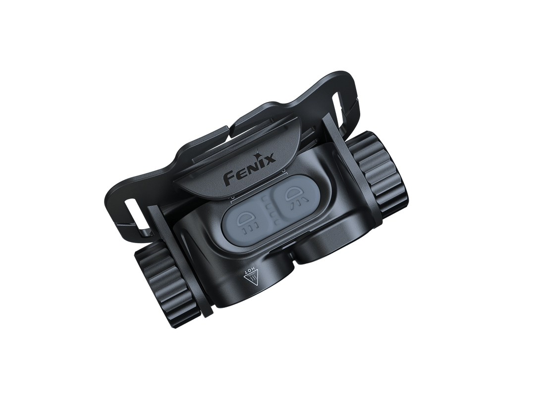 Fenix HM65R V2 Headlamp on a black background