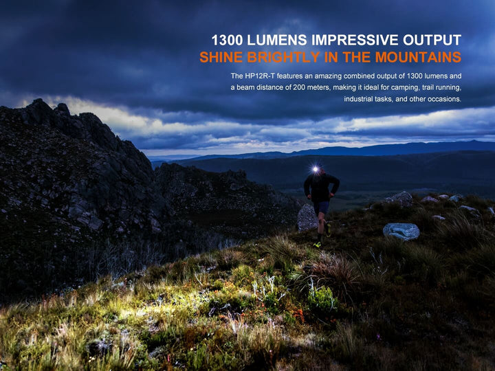 Fenix HP12R-T used on a run through the mountains