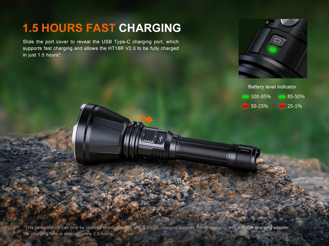 Fenix HT18R V2 Long-Range Hunting Flashlight Fenix HT18R V2 Long-Range Hunting Flashlight