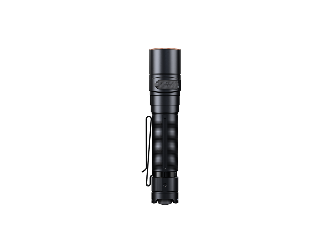 Fenix LD30R lightweight flashlight viewed from the back