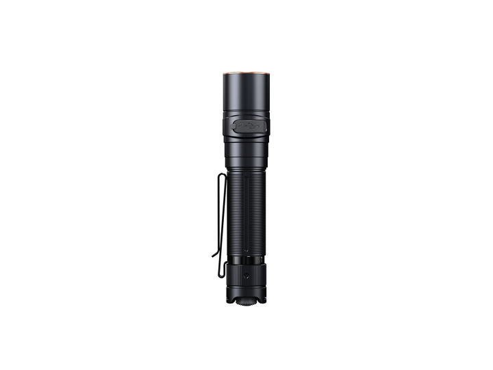 Fenix LD30R lightweight flashlight viewed from the back