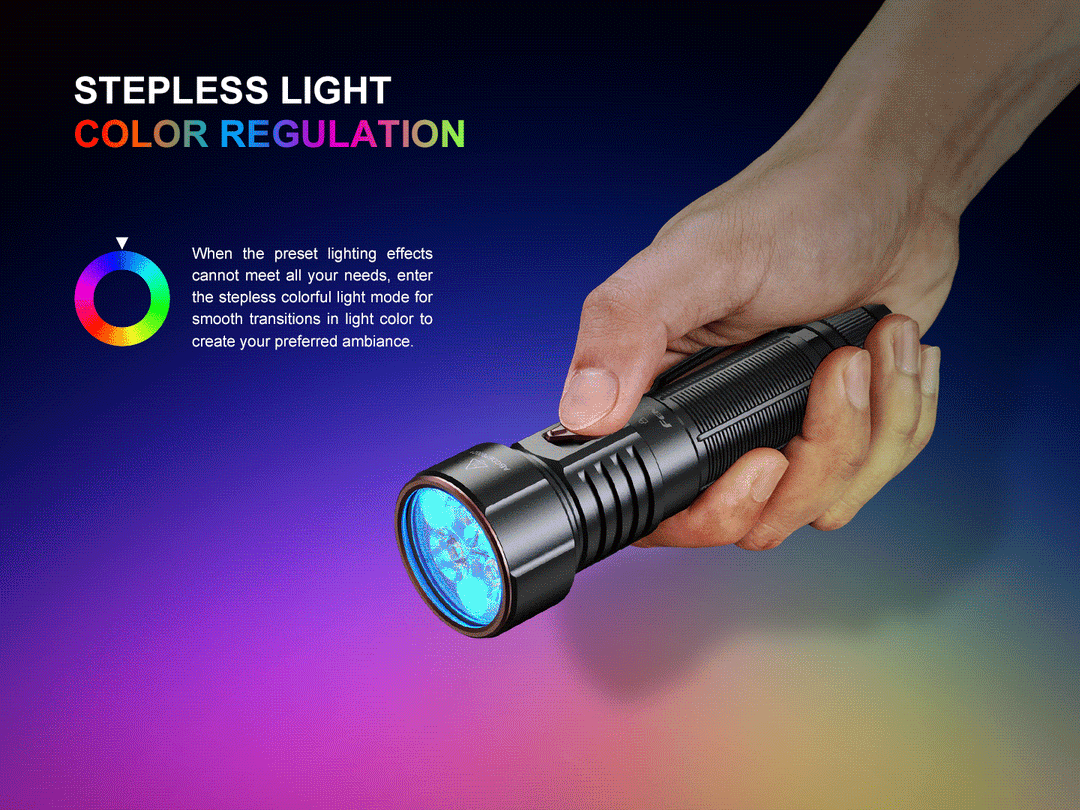 Fenix LD36R Multicolor Flashlight Flame Camo Fenix LD36R Multicolor Flashlight Flame Camo
