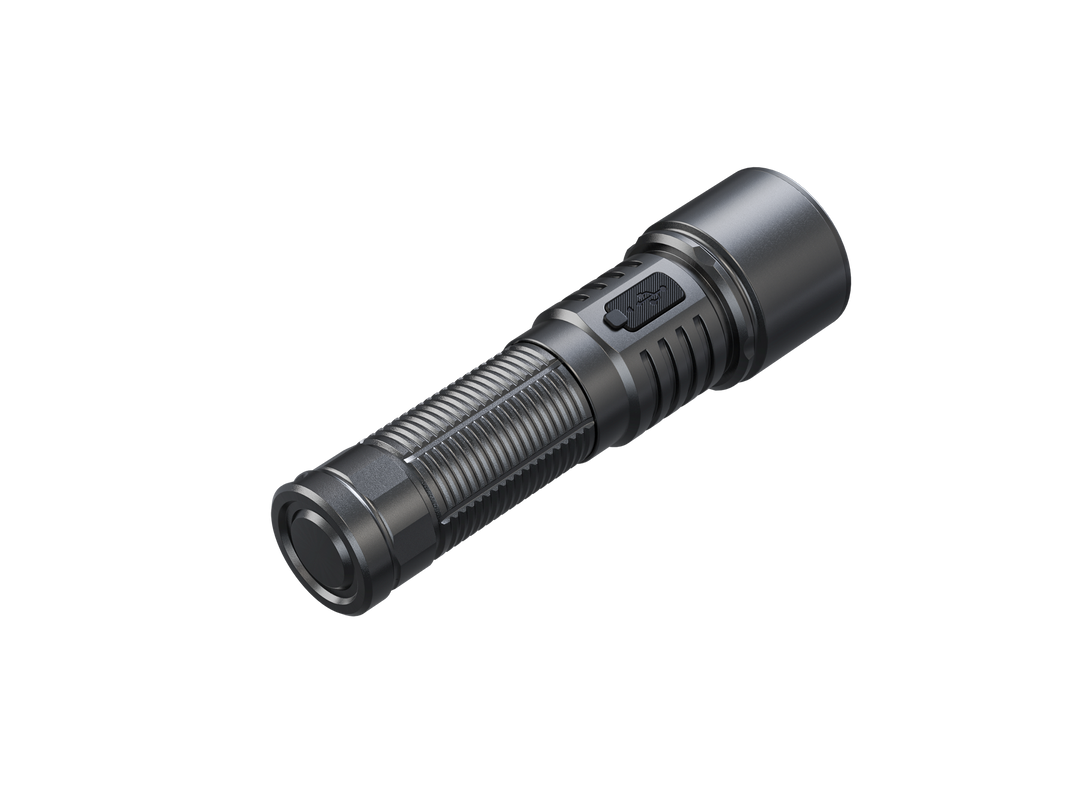 Fenix LD45R Digital Focus Flashlight viewed from the back