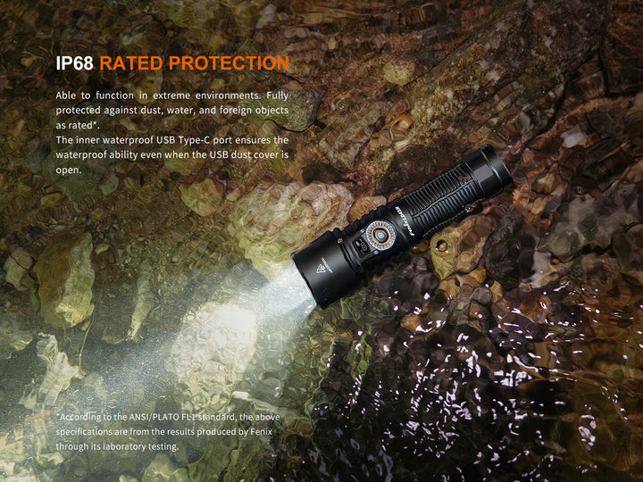 Fenix LD45R Digital Focus Flashlight under water