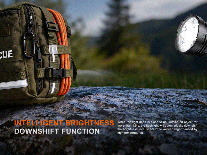 Fenix LR50R V2 White, Red, UV Search & Rescue Flashlight - 18,000 Lumens
