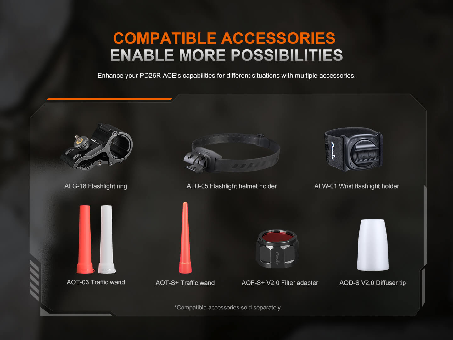 フェザーアンテック Fenix PD26R ACE Multi-Mode Compact Tactical Flashlight – Fenix Store