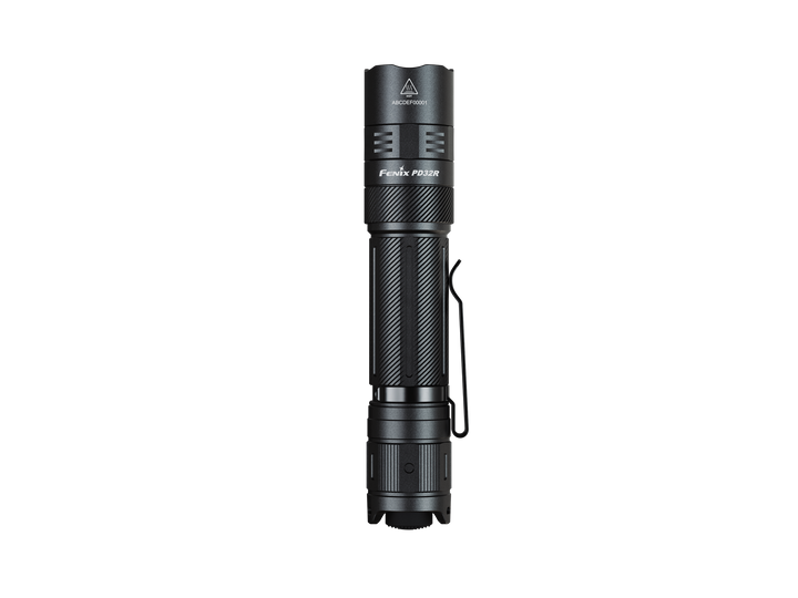 Fenix PD32R Flashlight as viewed from the top